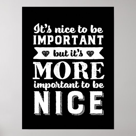 優しい引用文優しくすることが重要 ポスター (正面)