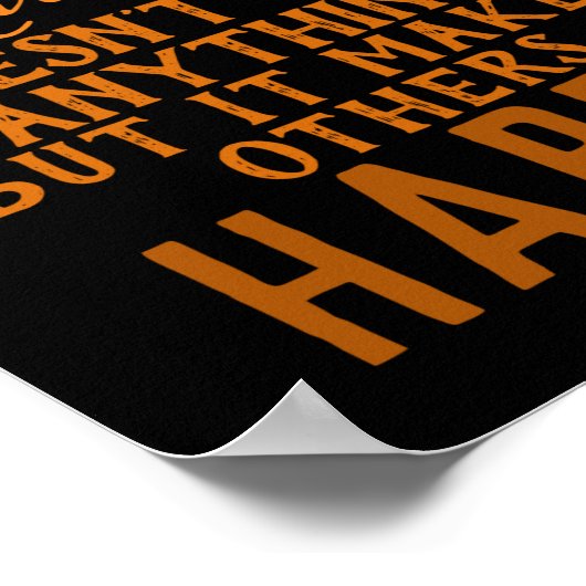 優しい引用文 – 優しくすることで人を幸せにする ポスター (角)