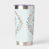 優しい心の花輪 水彩の名言 保温保冷タンブラー (右面)