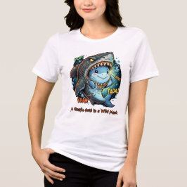 優しい心を持つサメ トライブレンドTシャツ