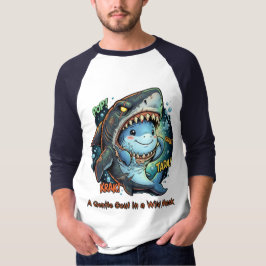 優しい心を持つサメ Tシャツ