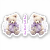 優しい心優しい熊ステッカー - かわいい熊デザイン シール (正面)