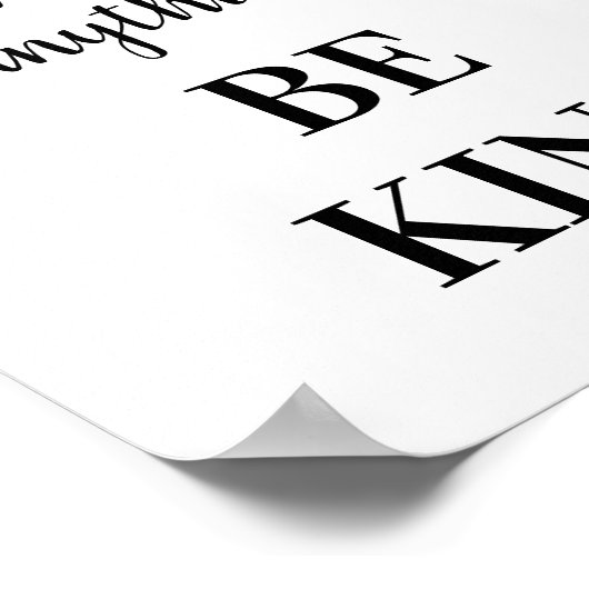 優しい感動的タイポグラフィ ポスター (角)