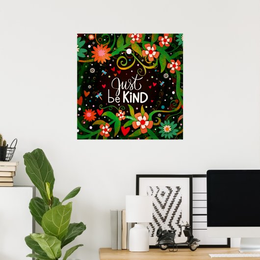 優しい感動的引用文フローラ教室 ポスター (ホームオフィス)