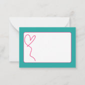 優しい感動的引用文 ノートカード (裏面)