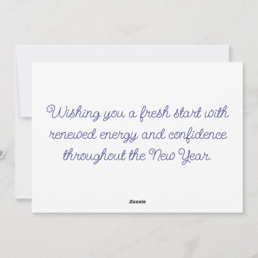 優しい新年のささやき シーズンカード (裏面)