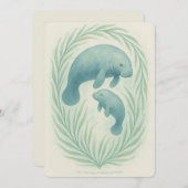 優しい日々があなたに訪れますように - 母と子マンキー シーズンカード (正面/裏面)