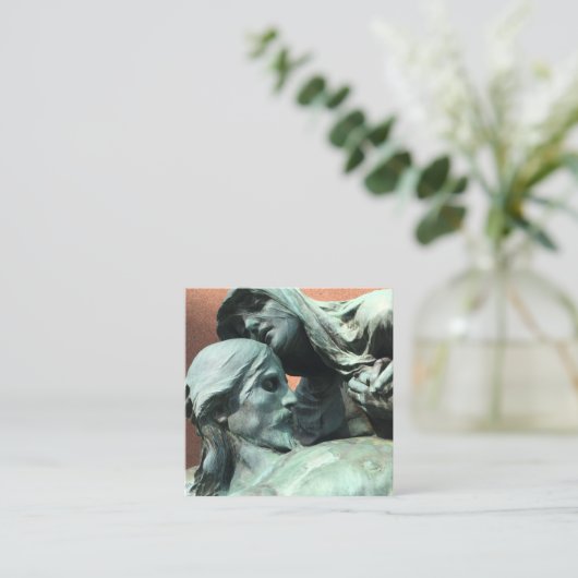 優しい死 スクエア名刺 (スタンド正面)