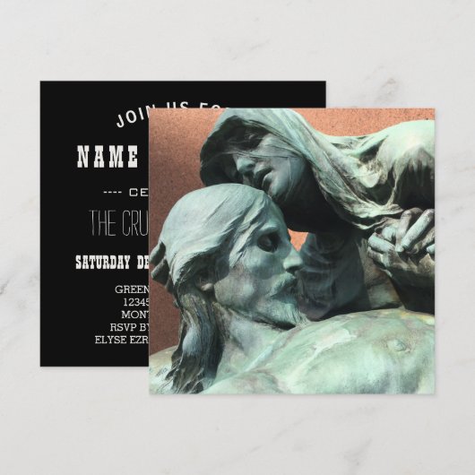 優しい死 招待状 (正面/裏面)