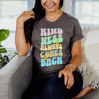 優しい気持ちが循環するトレンドのワビー・テキスト・デザインの言葉 Tシャツ