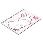 優しい気持ちでできた小さなうさぎ ノートブック (左側)