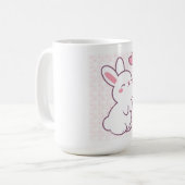 優しい気持ちで作られた小さなうさぎ コーヒーマグカップ (正面左)