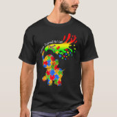 優しい気持ちで 自閉症の象 パズル Tシャツ (正面)