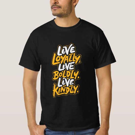 優しい気持ちになれる優しい生き方のTシャツ Tシャツ (正面)