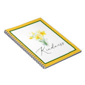 優しい水の色の水仙 ノートブック (右側)