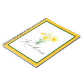 優しい水の色の水仙 ノートブック (左側)