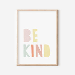 優しい水カラフル色の子供部屋ポスター ポスター