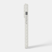 優しい水彩のラベンダーと冬のベリー iPhoneケース (左側面)