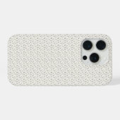 優しい水彩のラベンダーと冬のベリー iPhoneケース (裏面横)