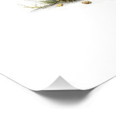 優しい水彩色の妖精うさぎのイラスト ポスター (コーナー)