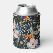 優しい水色:ピンクのフローラ果実 缶クーラー (缶正面)