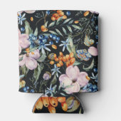 優しい水色:ピンクのフローラ果実 缶クーラー (裏面)