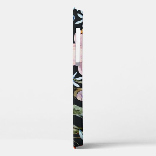 優しい水色:ピンクのフローラ果実 Case-Mate iPhoneケース (裏面 / 左)