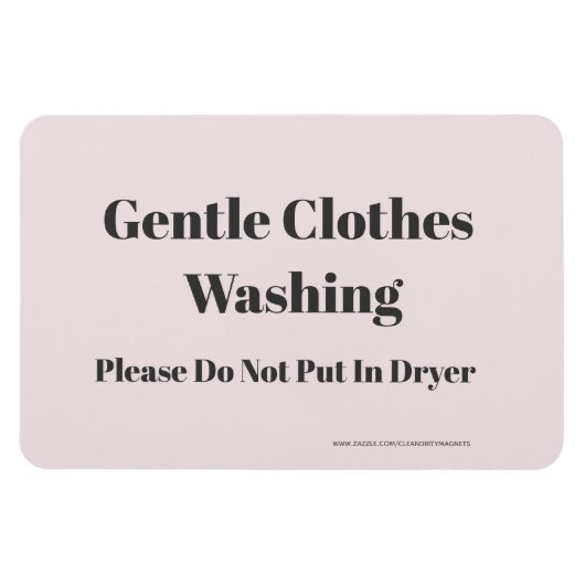優しい洗濯 – w/webサイトアドレス マグネット (横)