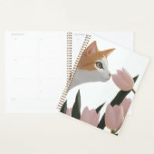 優しい生姜色の猫と花々 プランナー手帳 (ディスプレー)