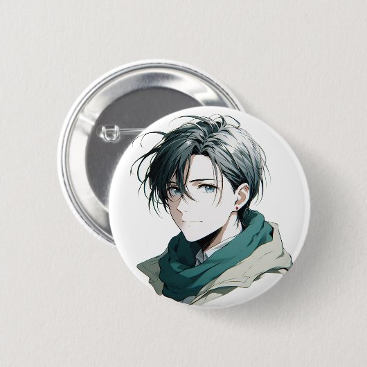 優しい目 缶バッジ (正面&裏面)