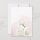 優しい睡蓮とロティの水彩ありがとう サンキューカード (裏面)