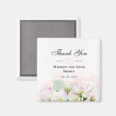 優しい睡蓮とロティの水彩ありがとう マグネット (正面/裏面)