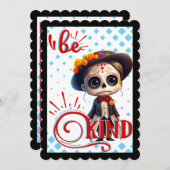 優しい砂糖スカル サンキューカード (正面/裏面)