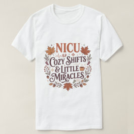 優しい秋のNICU看護師小さな奇跡の秋の贈り物 Tシャツ