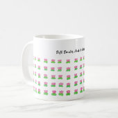 優しい笑顔と野生の心 コーヒーマグカップ (正面左)
