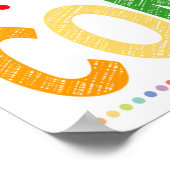 優しい紙吹雪教室ポスター ポスター (角)