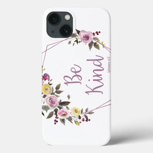 優しい紫と黄色の花の水彩 Case-Mate iPhoneケース (裏面)
