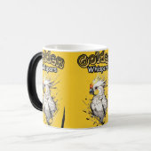 優しい美しい | 白と黄色のコッカティエル モーフィングマグカップ (正面左)