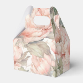 優しい背景の豪華な牡丹 フェイバーボックス