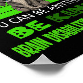 優しい脳障害認識度ゾウRetr ポスター (角)