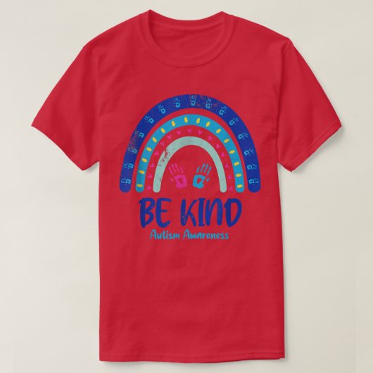 優しい自閉症啓発月442 Tシャツ (デザイン正面)