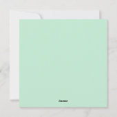 優しい自閉症意識のカラフルデザイン シーズンカード (裏面)