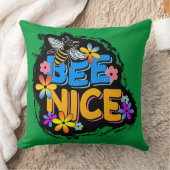 優しい花のカラフルな花たち クッション (ブランケット)