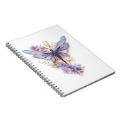 優しい花の美しいトンボ ノートブック (右側)