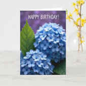 優しい花の誕生日カード カード (黄色い花)