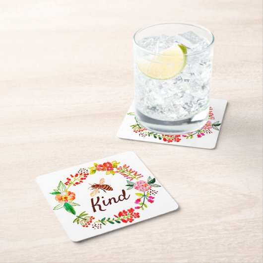 優しい花の香り スクエアペーパーコースター (インサイチュ)