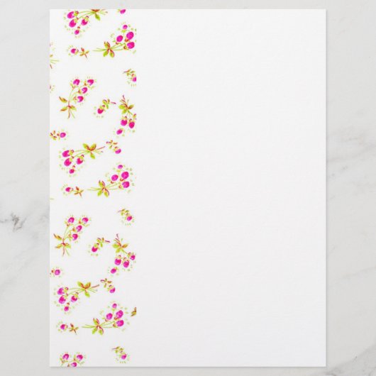 優しい花柄 チラシ (正面)