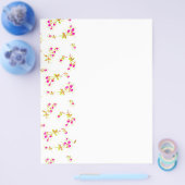 優しい花柄 チラシ (シングル)