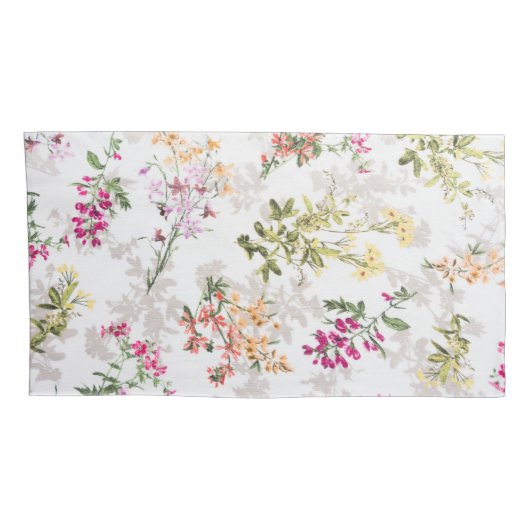 優しい花柄 枕カバー (裏面-右)