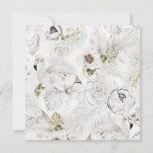 優しい花模様のウィンターオープンハウス スクエア 招待状 (裏面)